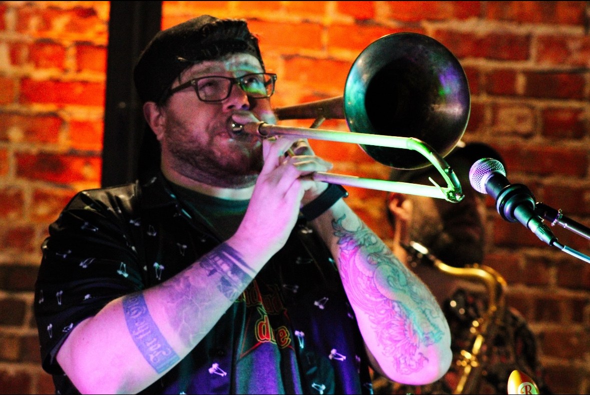 BakBeatz trombone player performing